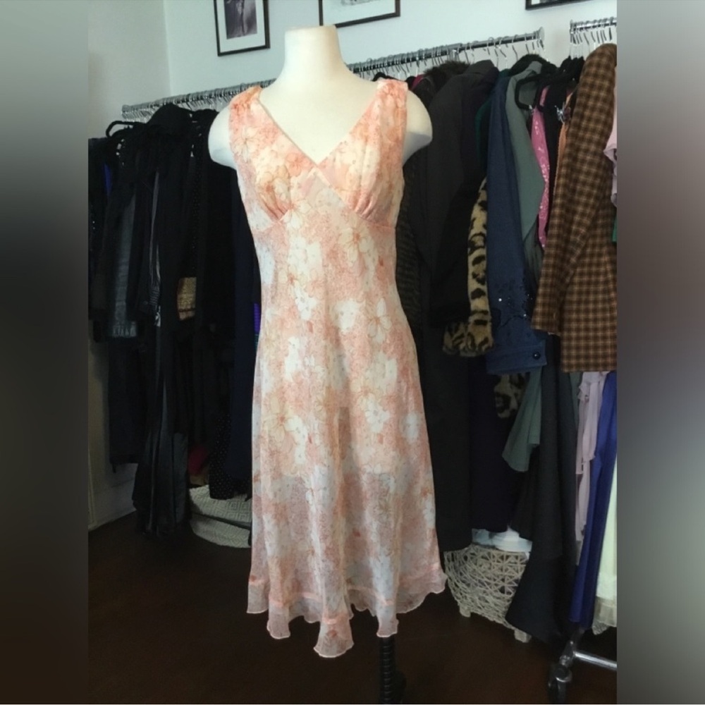 Cali Concepts Sheer Flower Dress